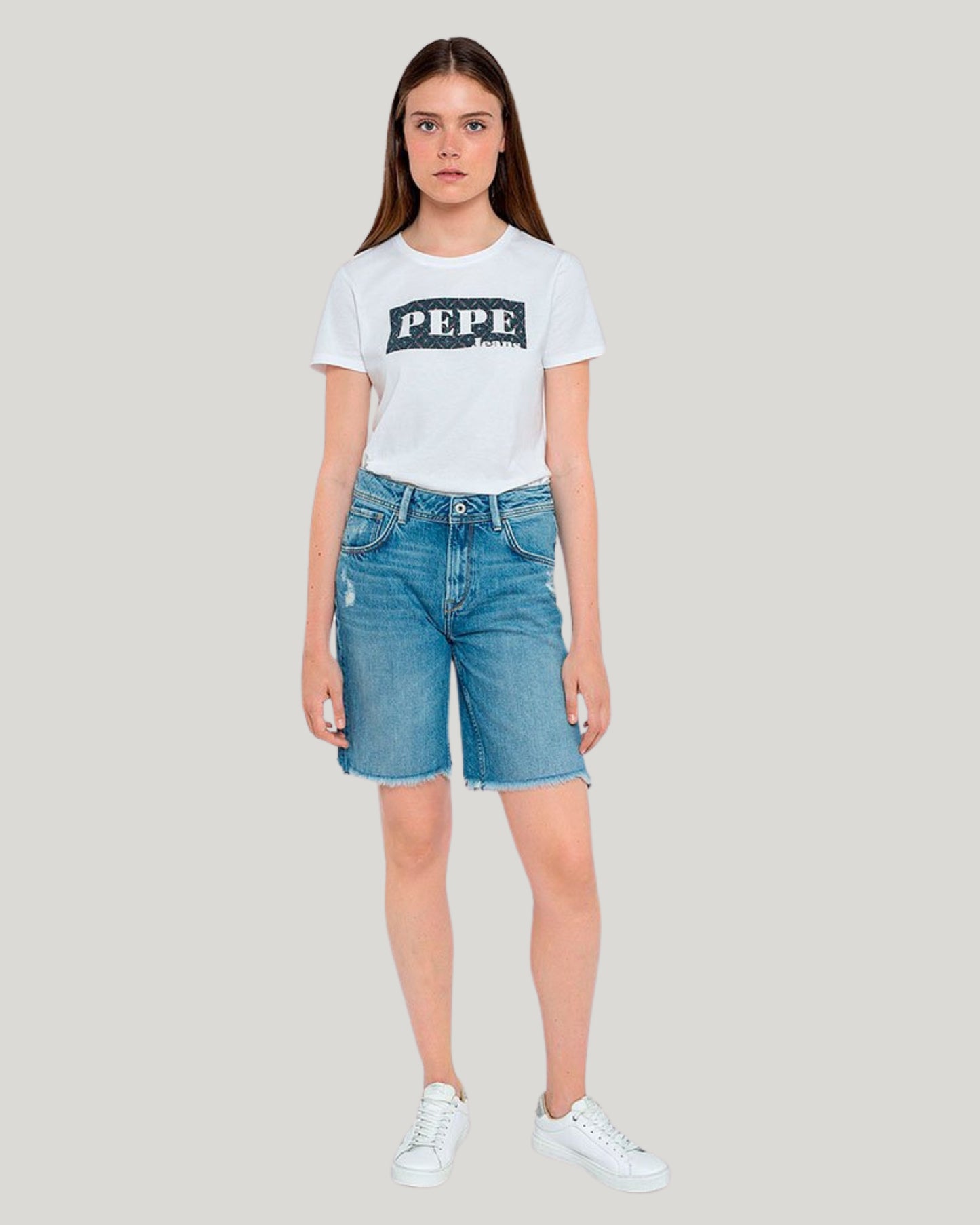 Pepe Jeans Violet Bermuda sieviešu džinsa šorti