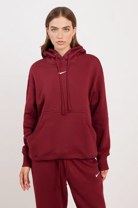 Nike sieviešu džemperis ar kapuci sarkans