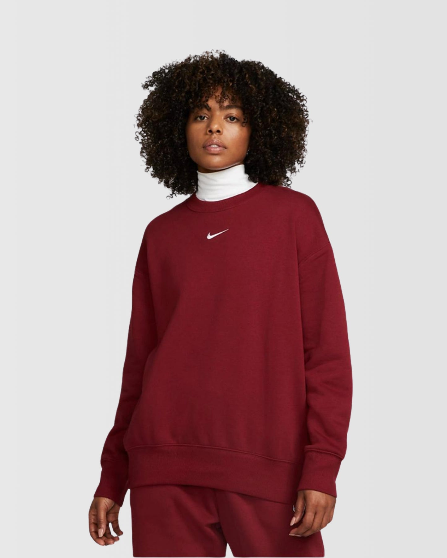 Nike oversized sieviešu džemperis sarkans